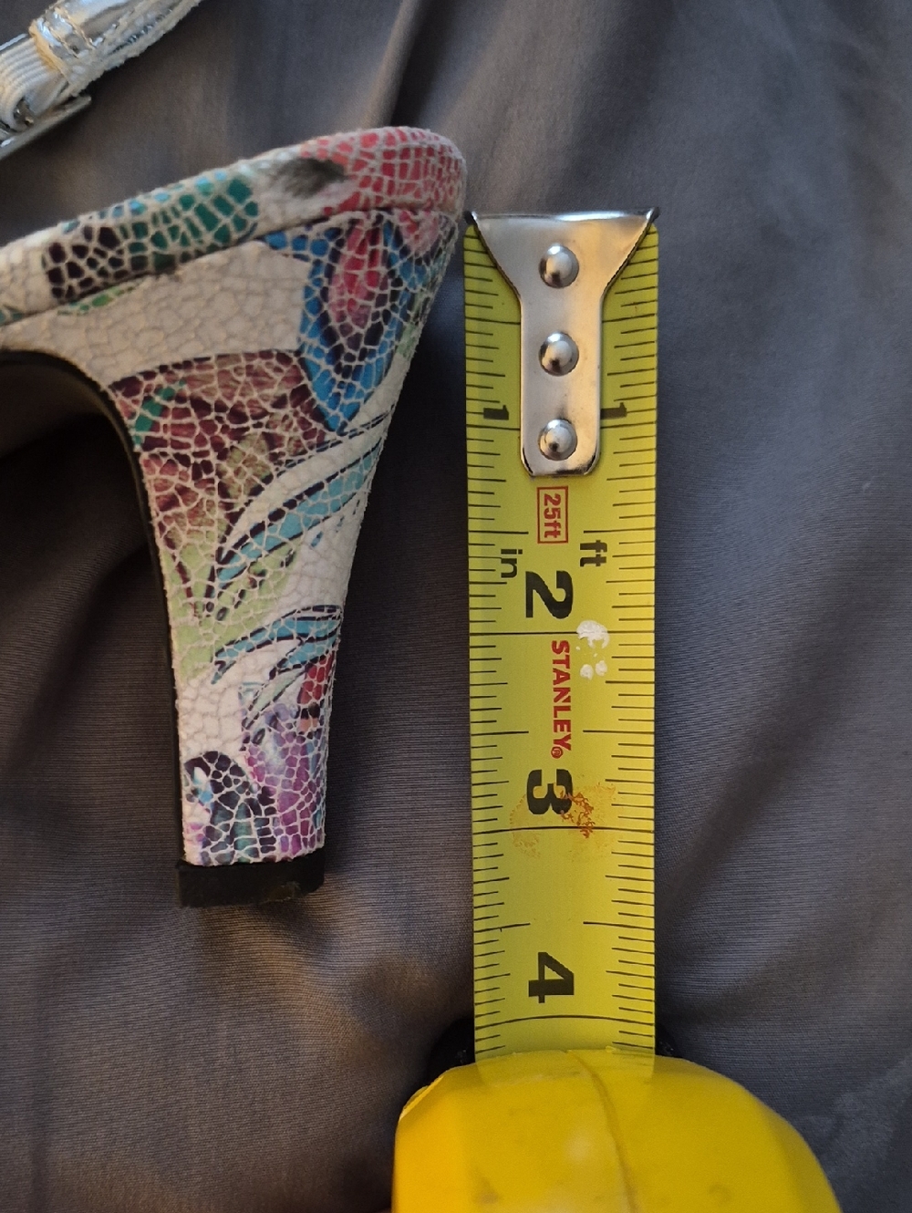 David Tate Mosaic Floral Slingback Pump Heels Multicolor Pastels 9.5 - Picture 16 of 16